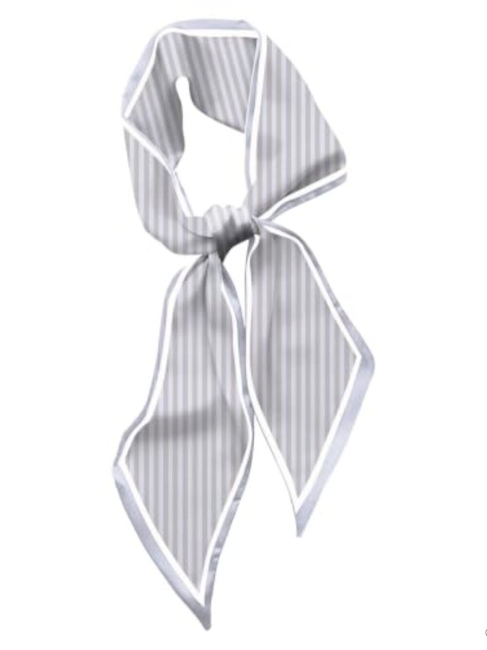 Long Satin Silk Feeling Striped Scarf Hair Neck Head Handbag